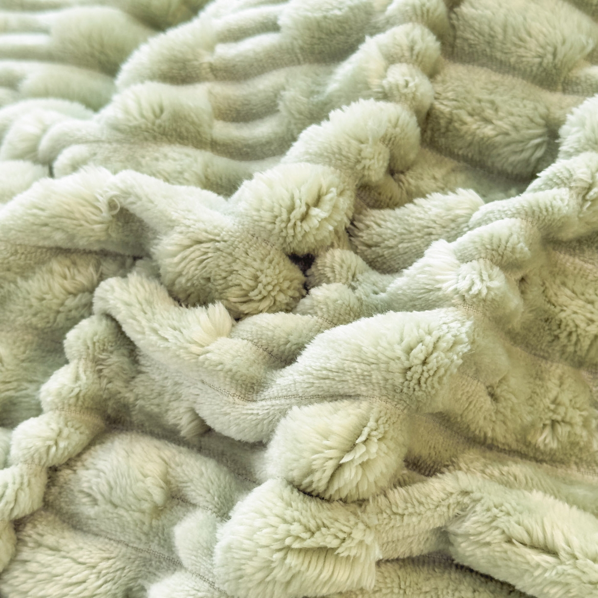 91家纺网 家纺一手货源 找家纺 潮邦创意家居 2025冬季竹纹绒牛奶绒四件套-暖绒竹韵系列 暖绒竹韵-艾绿