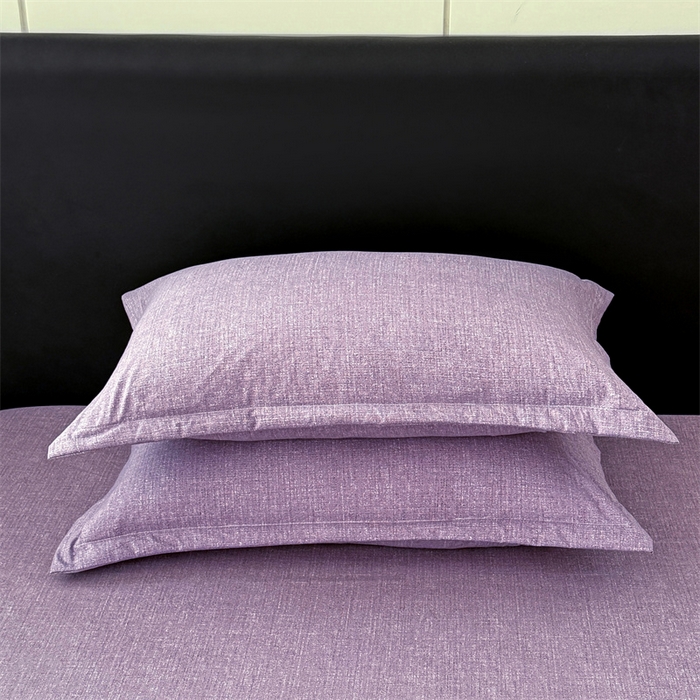 91家纺网 家纺一手货源 找家纺 梦舒羽 2025新款原麻枕套宿舍单人枕芯套枕头套内胆套仿亚麻 罗兰紫