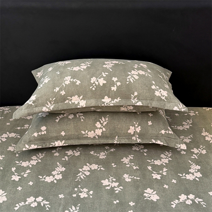 91家纺网 家纺一手货源 找家纺 梦舒羽 2025新款原麻枕套宿舍单人枕芯套枕头套内胆套仿亚麻 曼妙花园