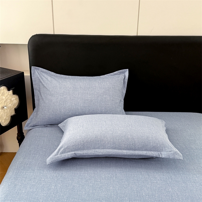 91家纺网 家纺一手货源 找家纺 梦舒羽 2025新款原麻枕套宿舍单人枕芯套枕头套内胆套仿亚麻 帝都蓝