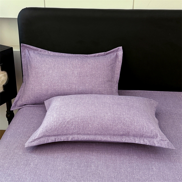 91家纺网 家纺一手货源 找家纺 梦舒羽 2025新款原麻枕套宿舍单人枕芯套枕头套内胆套仿亚麻 罗兰紫
