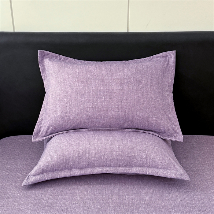 91家纺网 家纺一手货源 找家纺 梦舒羽 2025新款原麻枕套宿舍单人枕芯套枕头套内胆套仿亚麻 罗兰紫