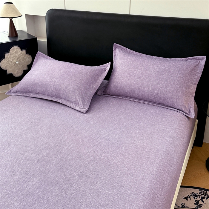 91家纺网 家纺一手货源 找家纺 梦舒羽 2025新款原麻枕套宿舍单人枕芯套枕头套内胆套仿亚麻 罗兰紫