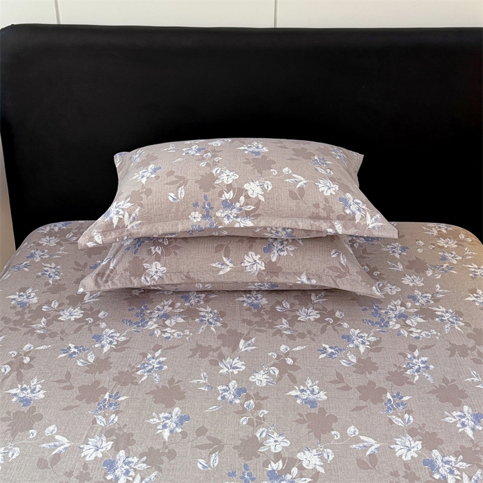 梦舒羽 2025新款原麻枕套宿舍单人枕芯套枕头套内胆套仿亚麻 漫步花丛-蓝