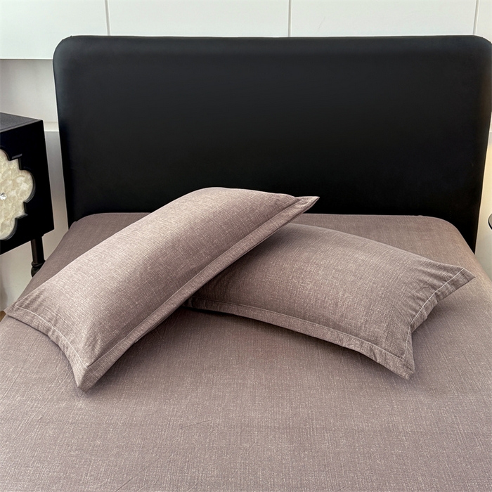 91家纺网 家纺一手货源 找家纺 梦舒羽 2025新款原麻枕套宿舍单人枕芯套枕头套内胆套仿亚麻 慕斯咖