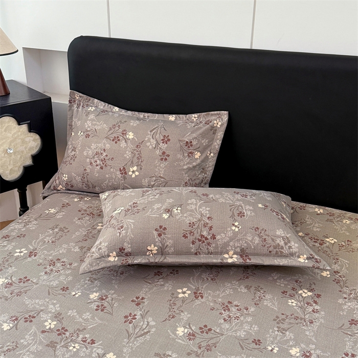 91家纺网 家纺一手货源 找家纺 梦舒羽 2025新款原麻枕套宿舍单人枕芯套枕头套内胆套仿亚麻 山花浪漫