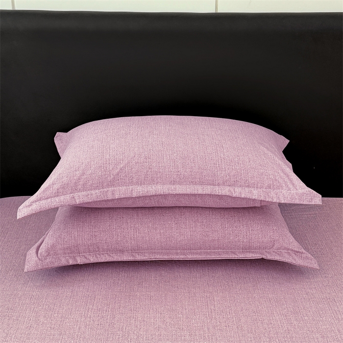 梦舒羽 2025新款原麻枕套宿舍单人枕芯套枕头套内胆套仿亚麻 星野紫
