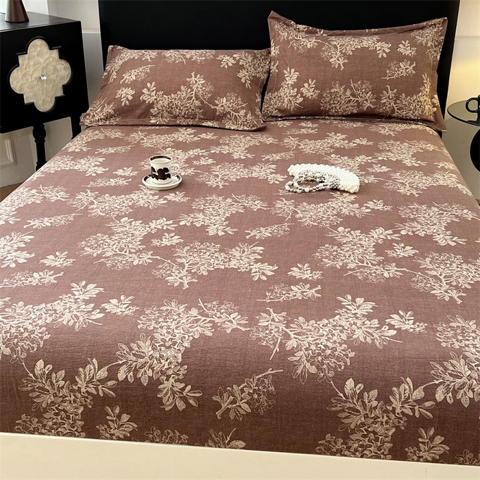 91家纺网 家纺一手货源 找家纺 （总）梦舒羽 2025新款原麻床笠机洗家用防滑透气四季款床罩床垫床单保护套