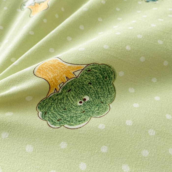 91家纺网 家纺一手货源 找家纺 梵克保罗 2025新款水洗棉糯小棉夏被夏被四件套四季被春秋被单人学生双人被子被芯 多吃蔬菜