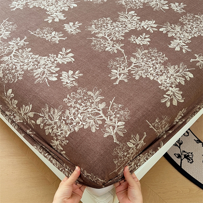 91家纺网 家纺一手货源 找家纺 （总）梦舒羽 2025新款原麻床笠机洗家用防滑透气四季款床罩床垫床单保护套