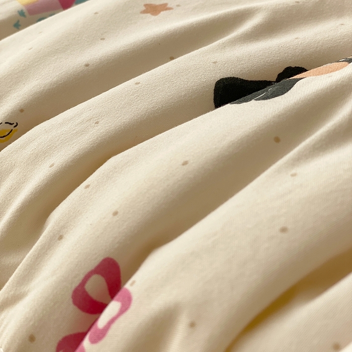 91家纺网 家纺一手货源 找家纺 梵克保罗 2025新款水洗棉糯小棉夏被夏被四件套四季被春秋被单人学生双人被子被芯 狗狗家族