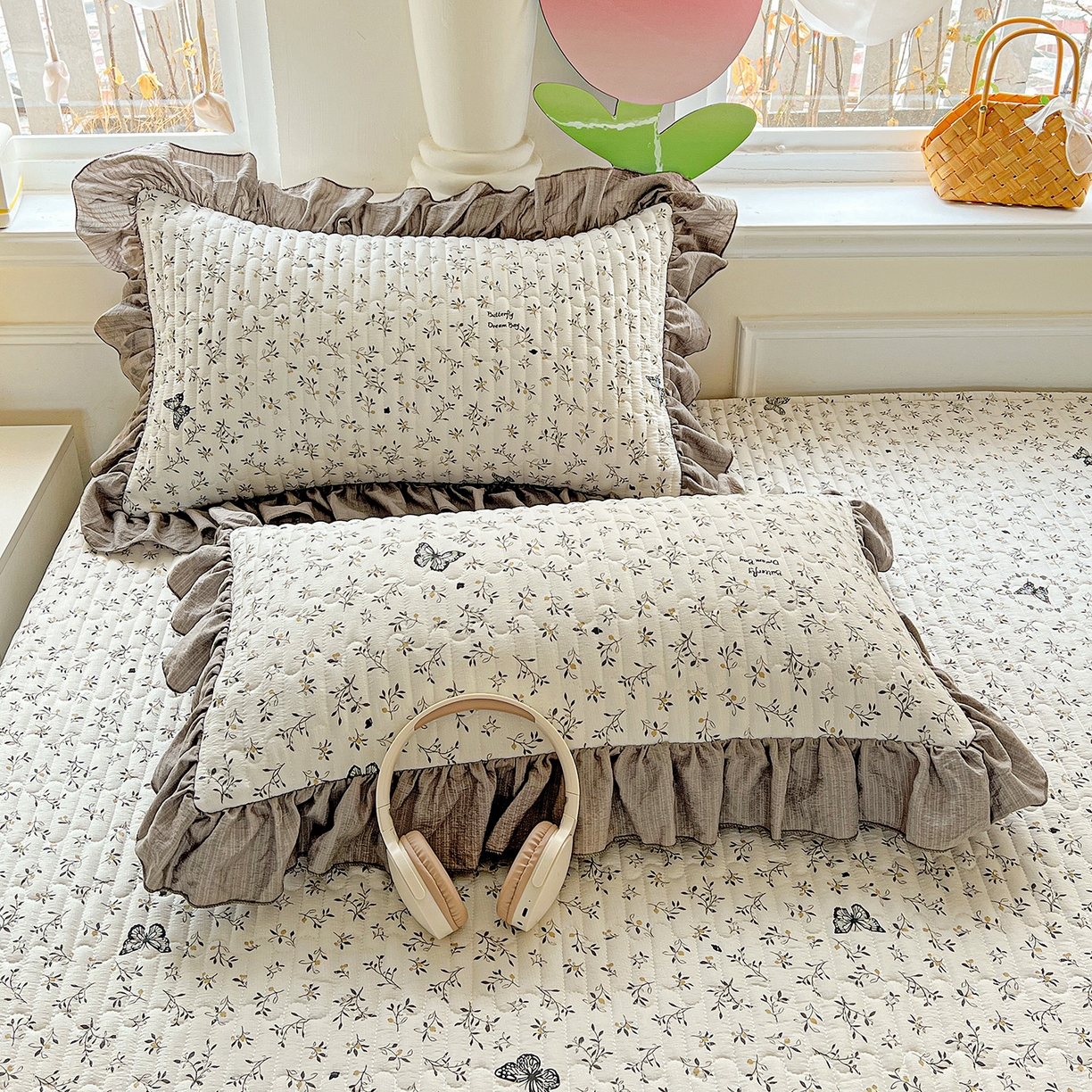 91家纺网 家纺一手货源 找家纺 水木坊 2025新款A有氧双层纱花边单床盖 床盖单件-提供买家秀 格林童话