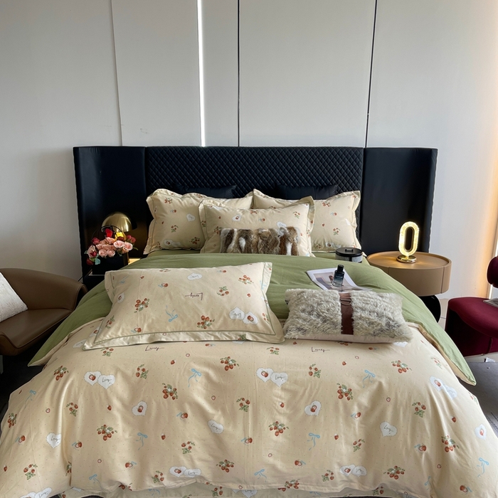 91家纺网 家纺一手货源 找家纺 （总）莱豫家纺 2025新款全棉100%纯棉加厚磨毛四件套