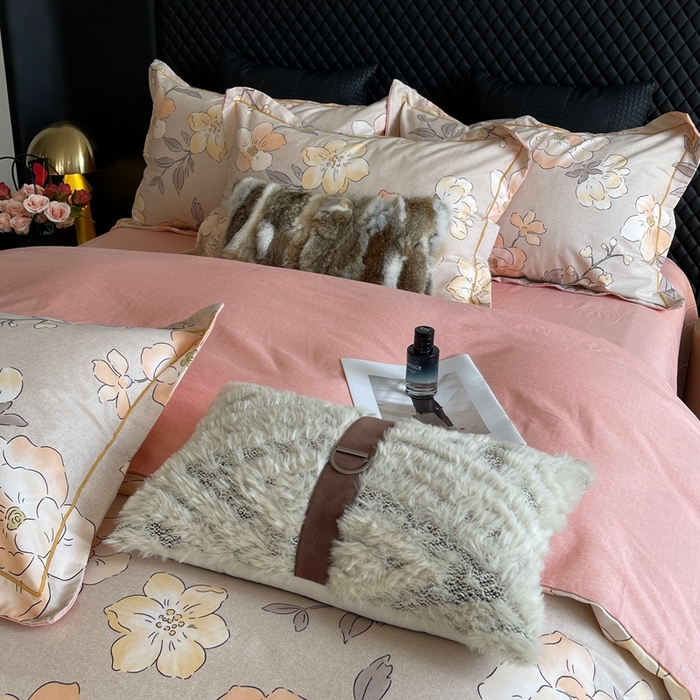 91家纺网 家纺一手货源 找家纺 莱豫家纺 2025新款全棉100%纯棉加厚磨毛四件套 珍妮花园