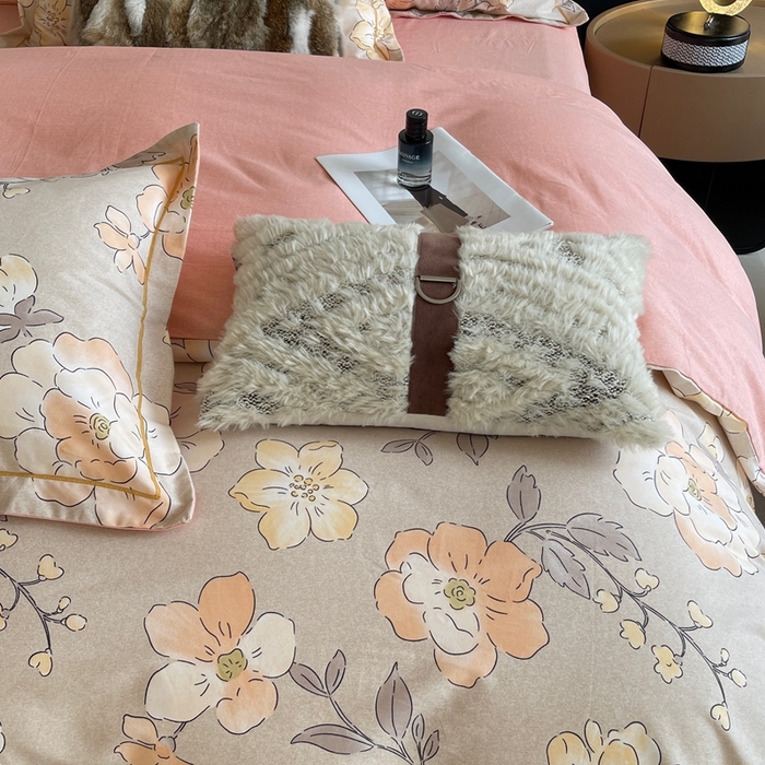 91家纺网 家纺一手货源 找家纺 莱豫家纺 2025新款全棉100%纯棉加厚磨毛四件套 珍妮花园