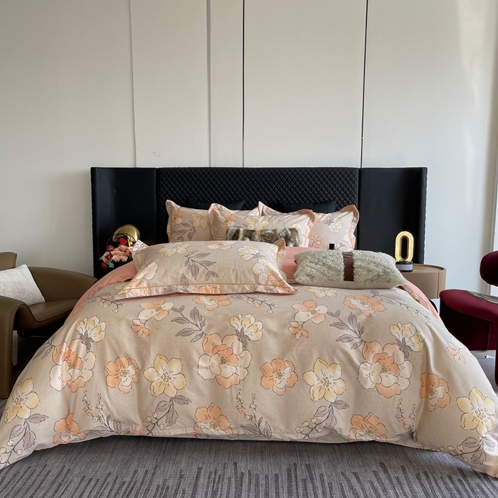 91家纺网 家纺一手货源 找家纺 莱豫家纺 2025新款全棉100%纯棉加厚磨毛四件套 珍妮花园