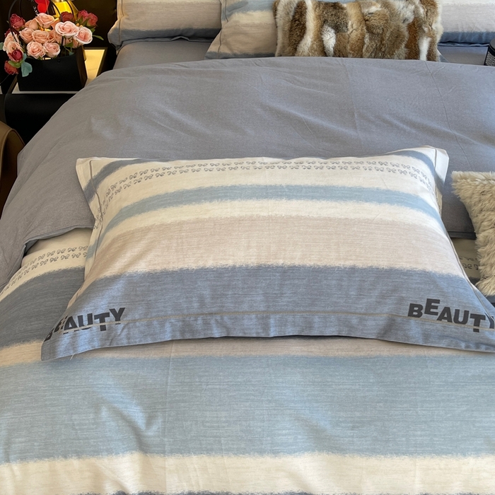 91家纺网 家纺一手货源 找家纺 莱豫家纺 2025新款全棉100%纯棉加厚磨毛四件套 信条主义蓝