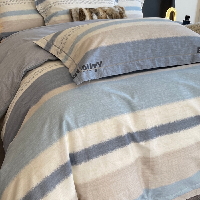 91家纺网 家纺一手货源 找家纺 莱豫家纺 2025新款全棉100%纯棉加厚磨毛四件套 信条主义蓝