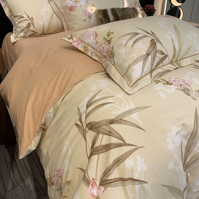 91家纺网 家纺一手货源 找家纺 莱豫家纺 2025新款全棉100%纯棉加厚磨毛四件套 梦巴黎