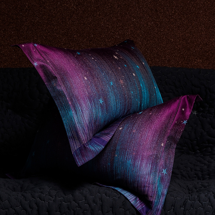 91家纺网 家纺一手货源 找家纺 （总）黑白森林 2025新款100S全棉纯棉双股色经色纬大提花四件套