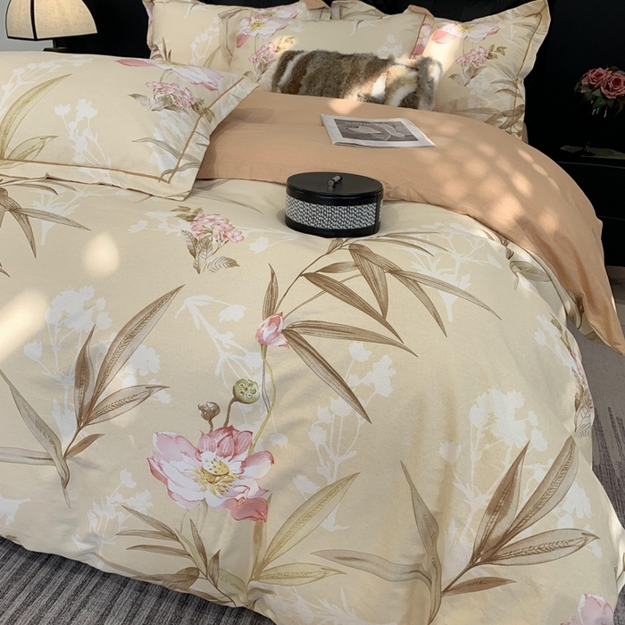 91家纺网 家纺一手货源 找家纺 莱豫家纺 2025新款全棉100%纯棉加厚磨毛四件套 梦巴黎