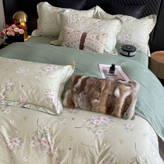 91家纺网 家纺一手货源 找家纺 莱豫家纺 2025新款全棉100%纯棉加厚磨毛四件套 露茜