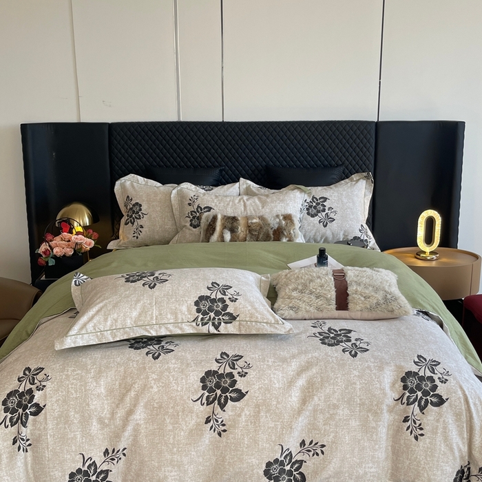 91家纺网 家纺一手货源 找家纺 莱豫家纺 2025新款全棉100%纯棉加厚磨毛四件套 薇薇安