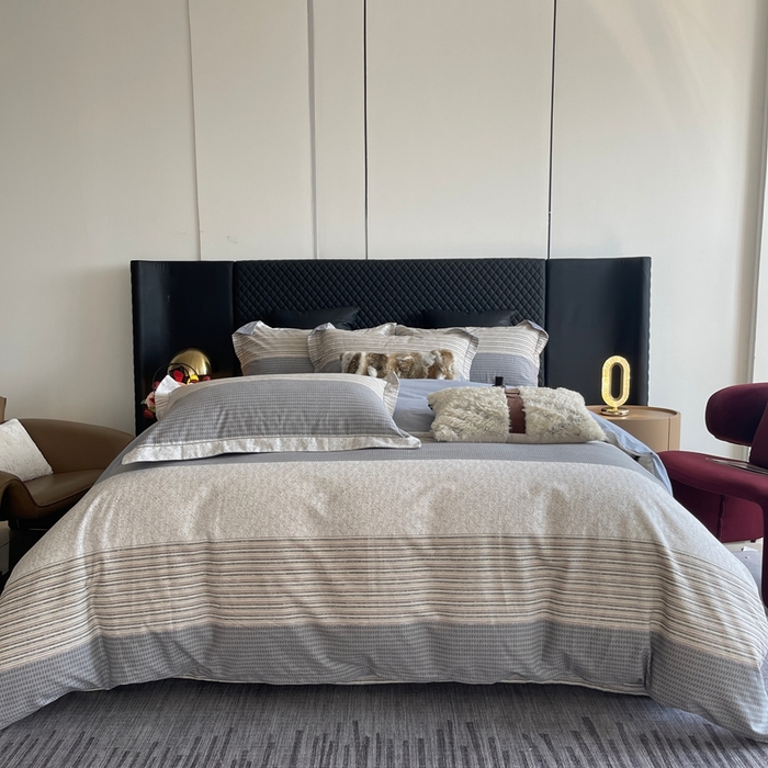 91家纺网 家纺一手货源 找家纺 莱豫家纺 2025新款全棉100%纯棉加厚磨毛四件套 亚马逊咖