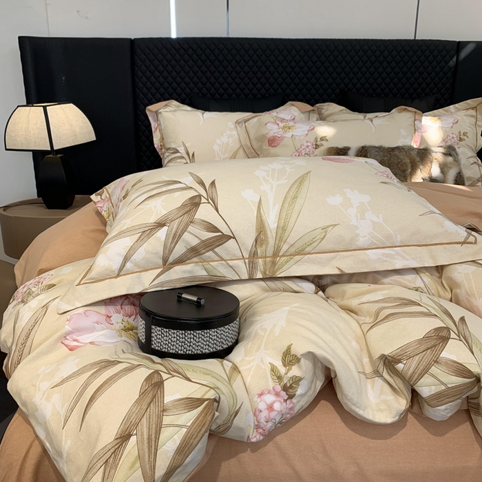 91家纺网 家纺一手货源 找家纺 莱豫家纺 2025新款全棉100%纯棉加厚磨毛四件套 梦巴黎