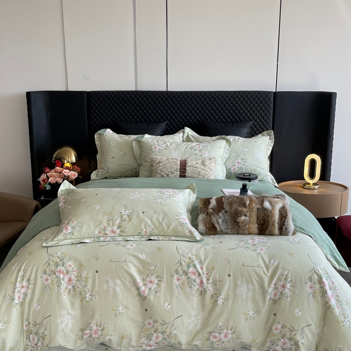 91家纺网 家纺一手货源 找家纺 莱豫家纺 2025新款全棉100%纯棉加厚磨毛四件套 露茜