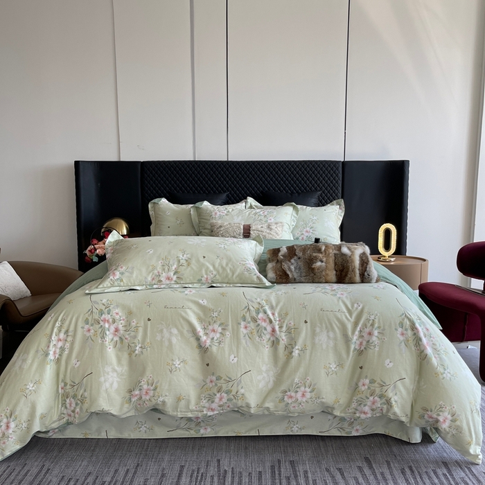 91家纺网 家纺一手货源 找家纺 莱豫家纺 2025新款全棉100%纯棉加厚磨毛四件套 露茜