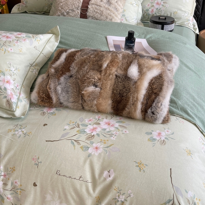 91家纺网 家纺一手货源 找家纺 莱豫家纺 2025新款全棉100%纯棉加厚磨毛四件套 露茜