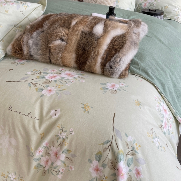 91家纺网 家纺一手货源 找家纺 莱豫家纺 2025新款全棉100%纯棉加厚磨毛四件套 露茜