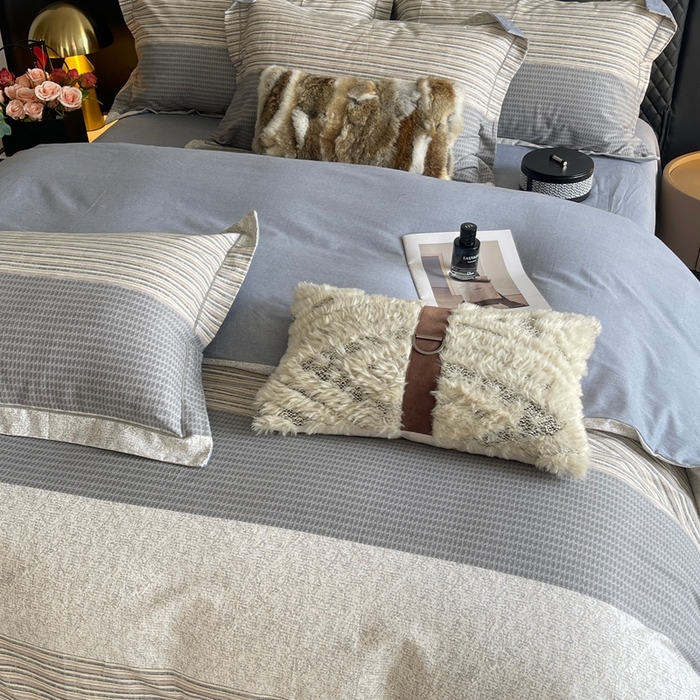 91家纺网 家纺一手货源 找家纺 莱豫家纺 2025新款全棉100%纯棉加厚磨毛四件套 亚马逊咖