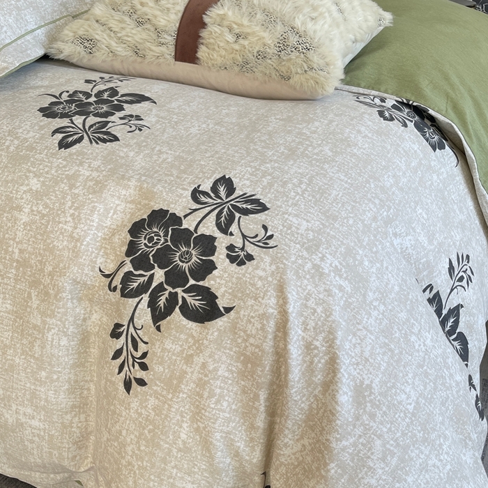 91家纺网 家纺一手货源 找家纺 莱豫家纺 2025新款全棉100%纯棉加厚磨毛四件套 薇薇安