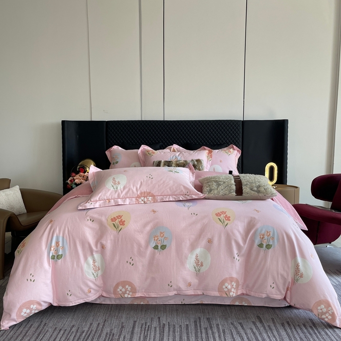 91家纺网 家纺一手货源 找家纺 莱豫家纺 2025新款全棉100%纯棉加厚磨毛四件套 向云端