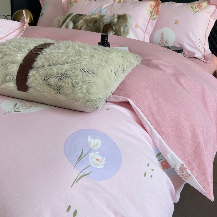 91家纺网 家纺一手货源 找家纺 莱豫家纺 2025新款全棉100%纯棉加厚磨毛四件套 向云端