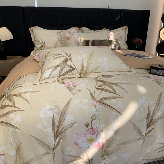 91家纺网 家纺一手货源 找家纺 莱豫家纺 2025新款全棉100%纯棉加厚磨毛四件套 梦巴黎