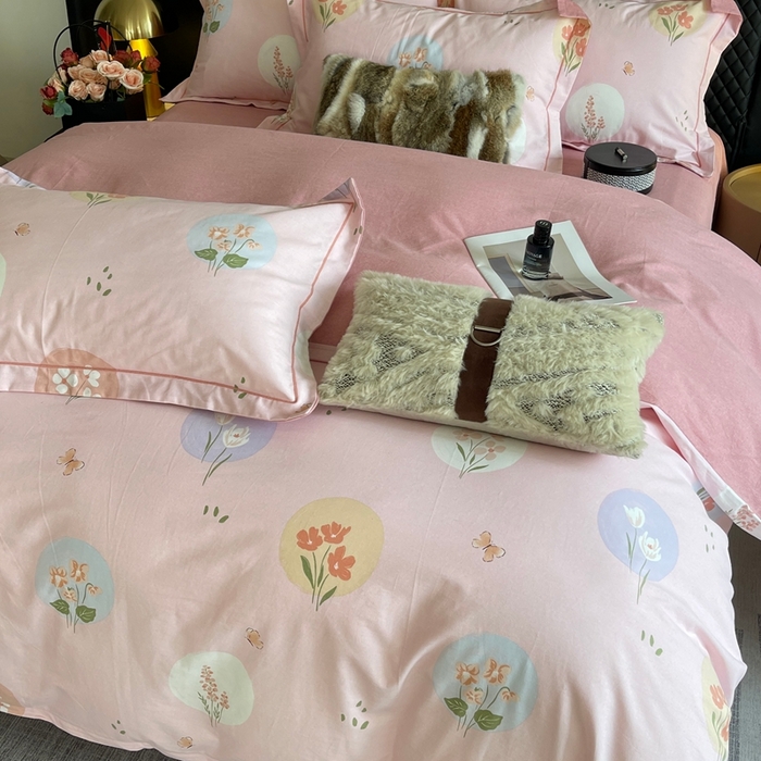 91家纺网 家纺一手货源 找家纺 莱豫家纺 2025新款全棉100%纯棉加厚磨毛四件套 向云端