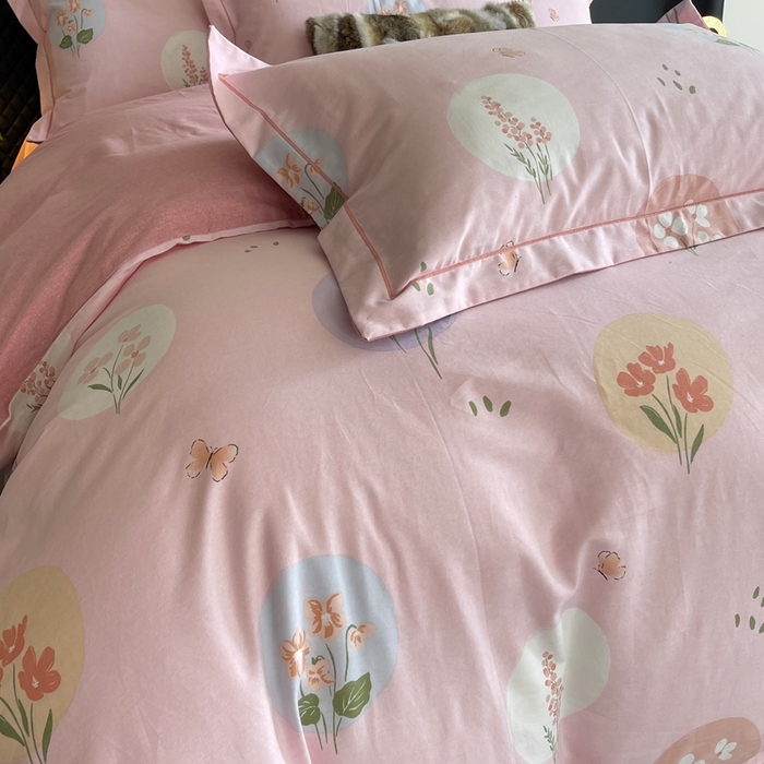 91家纺网 家纺一手货源 找家纺 莱豫家纺 2025新款全棉100%纯棉加厚磨毛四件套 向云端