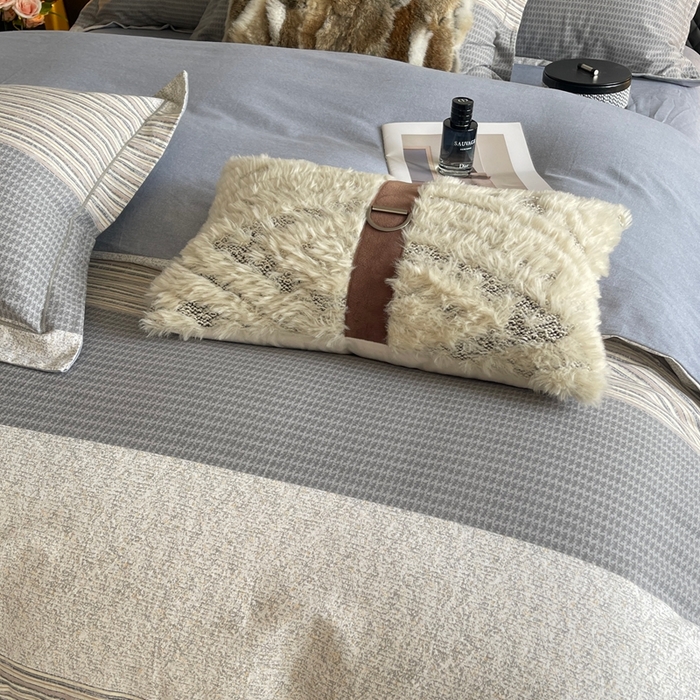 91家纺网 家纺一手货源 找家纺 莱豫家纺 2025新款全棉100%纯棉加厚磨毛四件套 亚马逊咖