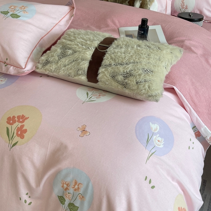 91家纺网 家纺一手货源 找家纺 莱豫家纺 2025新款全棉100%纯棉加厚磨毛四件套 向云端