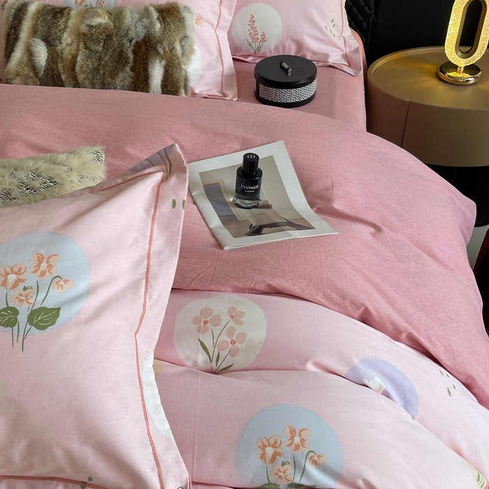 91家纺网 家纺一手货源 找家纺 莱豫家纺 2025新款全棉100%纯棉加厚磨毛四件套 向云端