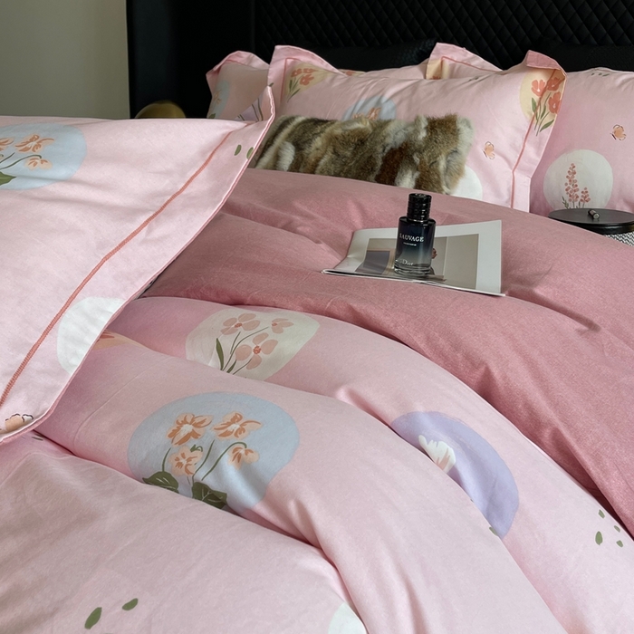 91家纺网 家纺一手货源 找家纺 莱豫家纺 2025新款全棉100%纯棉加厚磨毛四件套 向云端