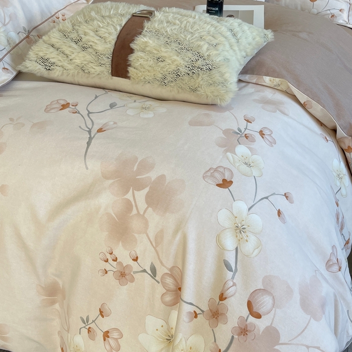 91家纺网 家纺一手货源 找家纺 莱豫家纺 2025新款全棉100%纯棉加厚磨毛四件套 云雨轩