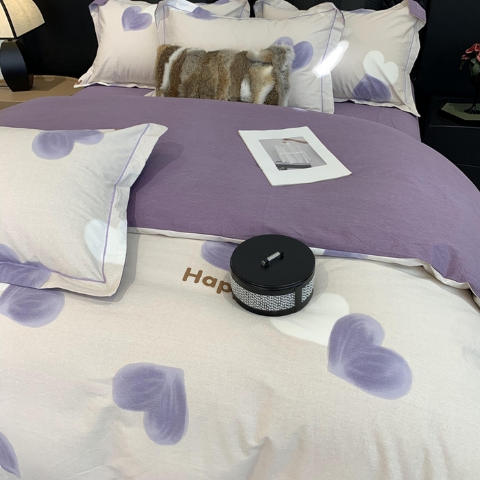 91家纺网 家纺一手货源 找家纺 莱豫家纺 2025新款全棉100%纯棉加厚磨毛四件套 乐语生活