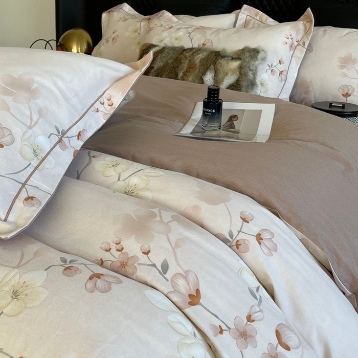 91家纺网 家纺一手货源 找家纺 莱豫家纺 2025新款全棉100%纯棉加厚磨毛四件套 云雨轩