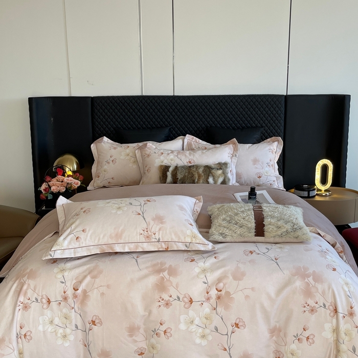 91家纺网 家纺一手货源 找家纺 莱豫家纺 2025新款全棉100%纯棉加厚磨毛四件套 云雨轩