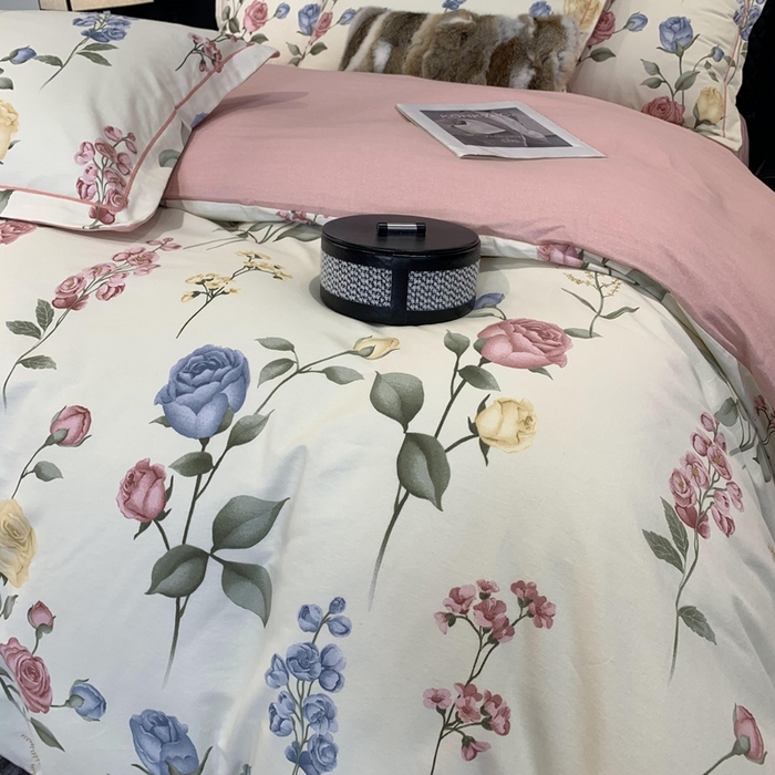 91家纺网 家纺一手货源 找家纺 莱豫家纺 2025新款全棉100%纯棉加厚磨毛四件套 香榭丽