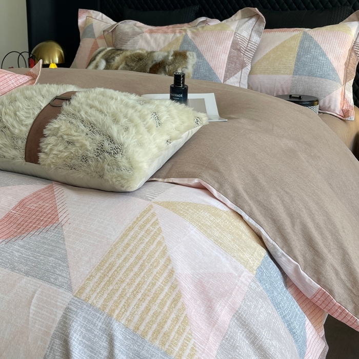 91家纺网 家纺一手货源 找家纺 莱豫家纺 2025新款全棉100%纯棉加厚磨毛四件套 灵动之美